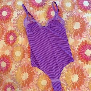 💜 NWT 💜 La Perla Women's Striped Elisa Bodysuit
